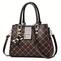 Checkered Pattern Tote Bag Large Capacity Crossbody Handbag
