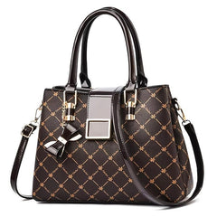 Checkered Pattern Tote Bag Large Capacity Crossbody Handbag