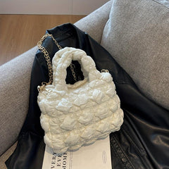 Pink Quilted Crossbody Bag Shoulder Bag Women's Handbag