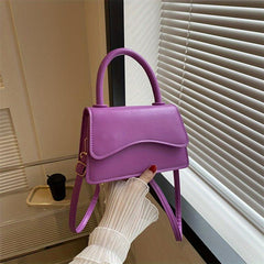 Minimalist Niche Shoulder Bag Solid Satchel Bag All Match Flap Bag For Women