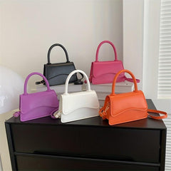 Minimalist Niche Shoulder Bag Solid Satchel Bag All Match Flap Bag For Women