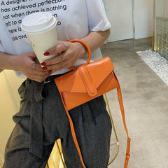 Round Top Handle Crossbody Bag for Women