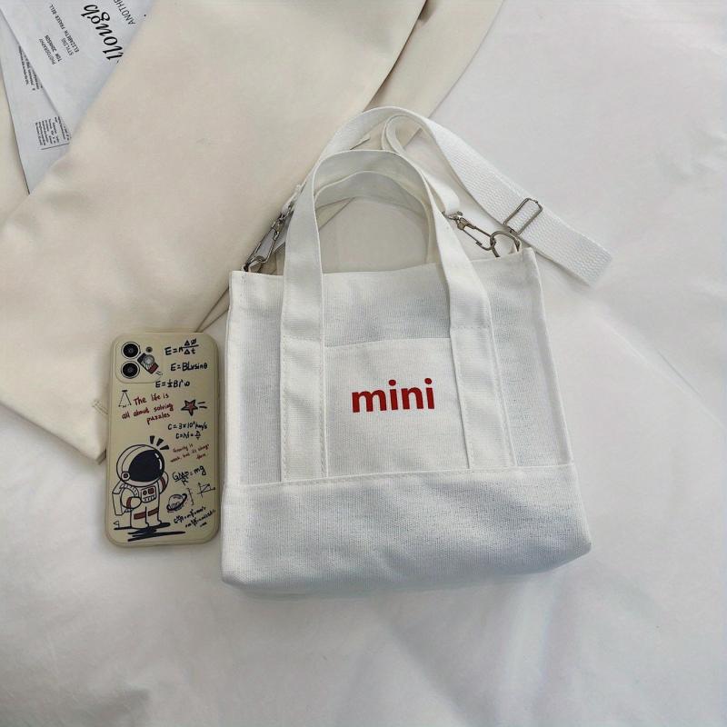 Canvas Shoulder Messenger Bag Lunch Bag for Women
