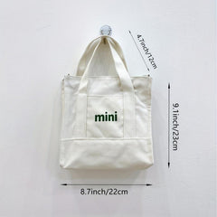 Canvas Shoulder Messenger Bag Lunch Bag for Women