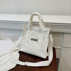 Canvas Shoulder Messenger Bag Lunch Bag for Women