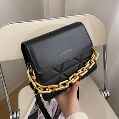 Argyle Quilted Crossbody Bag Chain Handbag Women's Shoulder Bag