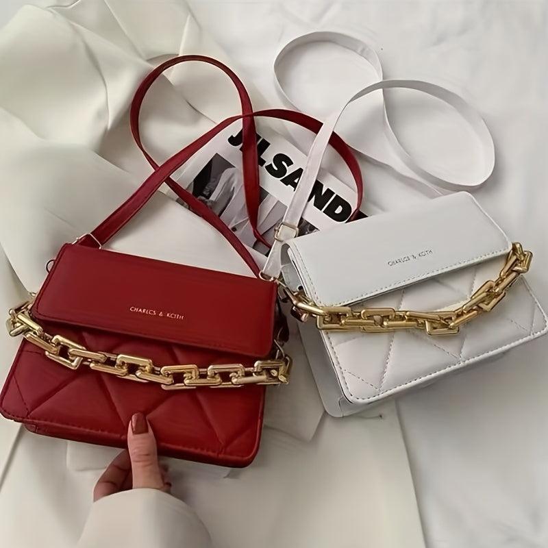 Argyle Quilted Crossbody Bag Chain Handbag Women's Shoulder Bag