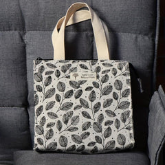 Leaves Pattern Lunch Box Bag Insulated Travel Bag
