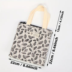 Leaves Pattern Lunch Box Bag Insulated Travel Bag