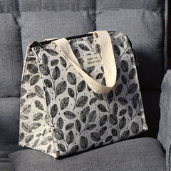 Leaves Pattern Lunch Box Bag Insulated Travel Bag