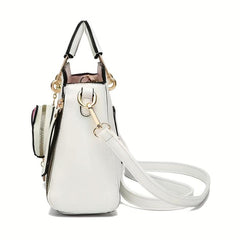 Classic Square Satchel Shoulder Bag with Coin Purse