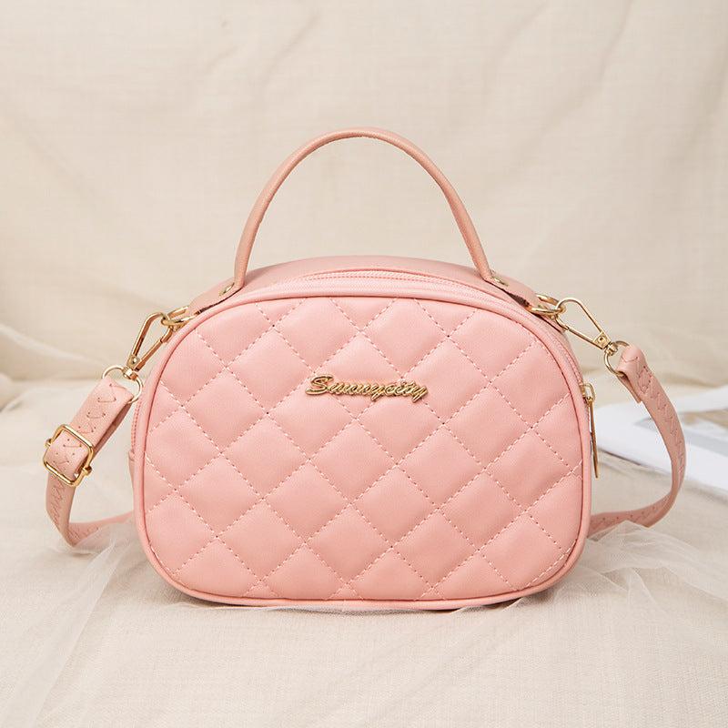 Argyle Letter Tote Bag Messenger Small Shoulder Bag