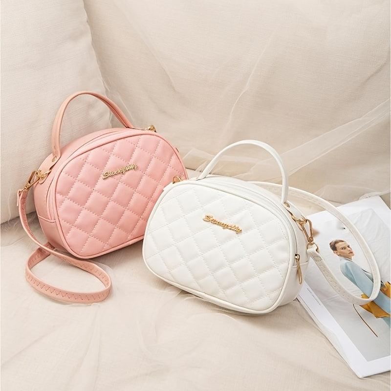 Argyle Letter Tote Bag Messenger Small Shoulder Bag