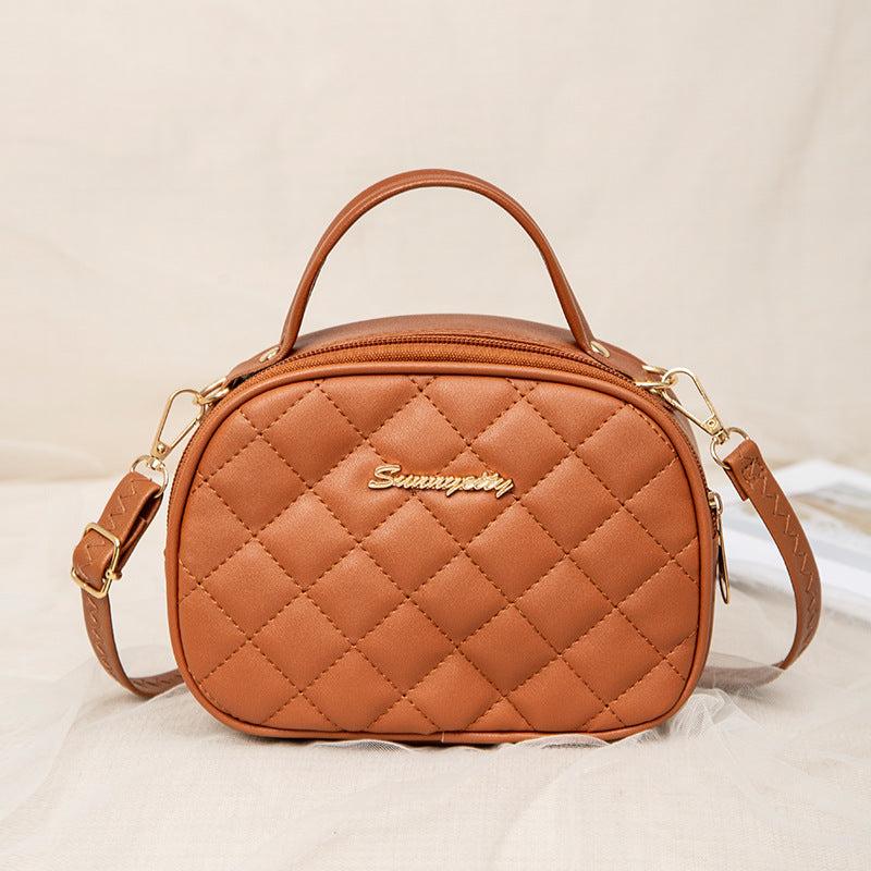 Argyle Letter Tote Bag Messenger Small Shoulder Bag