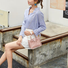 Stylish Square Satchel Bag Zipper Handbag Work Women's Bag