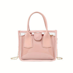 Stylish Square Satchel Bag Zipper Handbag Work Women's Bag
