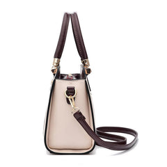 Women's Colorblock Satchel Bag Large Capacity Shoulder Purse