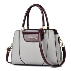 Women's Colorblock Satchel Bag Large Capacity Shoulder Purse