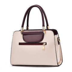 Women's Colorblock Satchel Bag Large Capacity Shoulder Purse