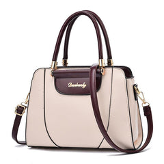 Women's Colorblock Satchel Bag Large Capacity Shoulder Purse