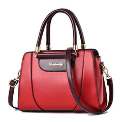 Women's Colorblock Satchel Bag Large Capacity Shoulder Purse