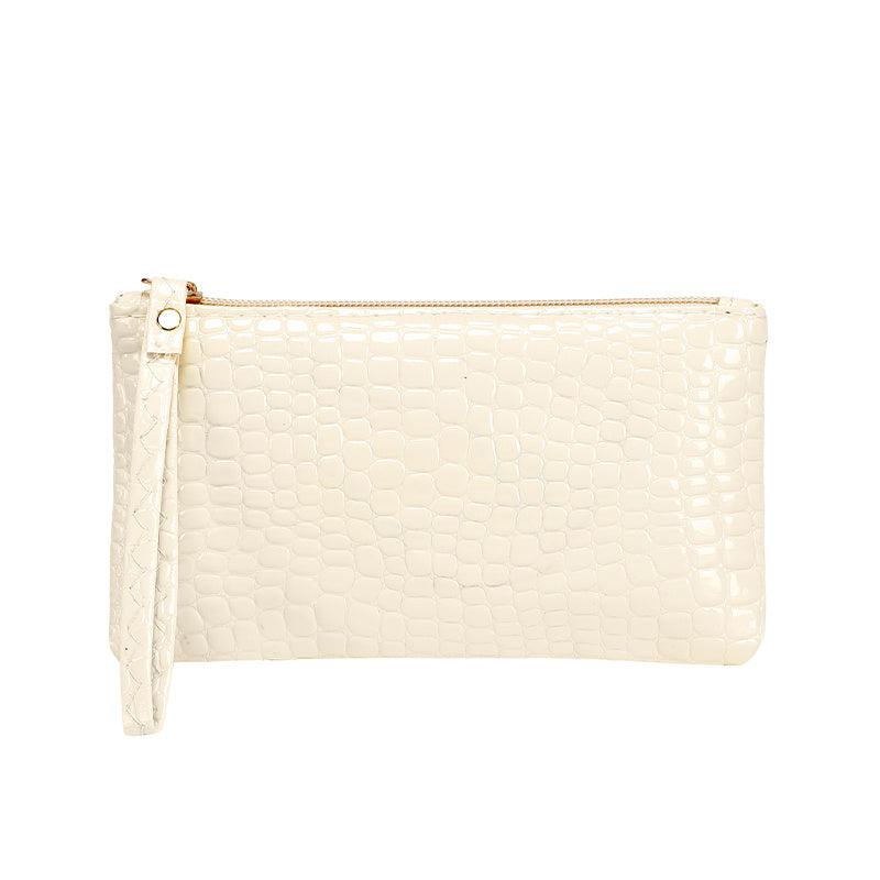 Stone Embossed Clutch Bag Square Handbag Women's Coin Purse