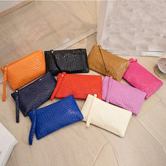 Stone Embossed Clutch Bag Square Handbag Women's Coin Purse