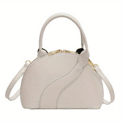 Crocodile Pattern Shell Crossbody Bag Handbag Purse Women