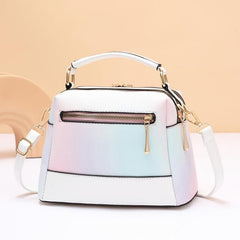 Ombre Crossbody Bag Zipper Top Handle Purse