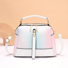 Ombre Crossbody Bag Zipper Top Handle Purse