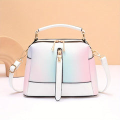 Ombre Crossbody Bag Zipper Top Handle Purse