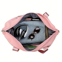 Portable Travel Gym Bag Large Capacity Duffle Solid Yoga Handbag