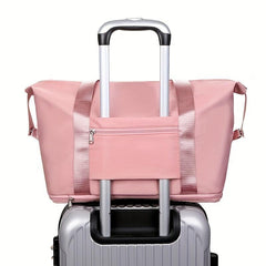 Portable Travel Gym Bag Large Capacity Duffle Solid Yoga Handbag