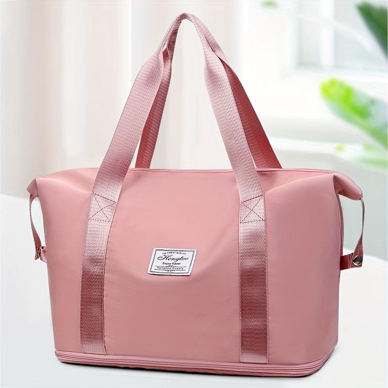 Portable Travel Gym Bag Large Capacity Duffle Solid Yoga Handbag