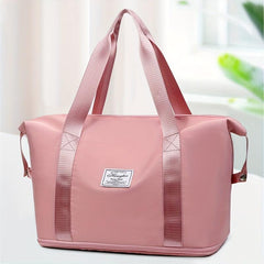 Portable Travel Gym Bag Large Capacity Duffle Solid Yoga Handbag