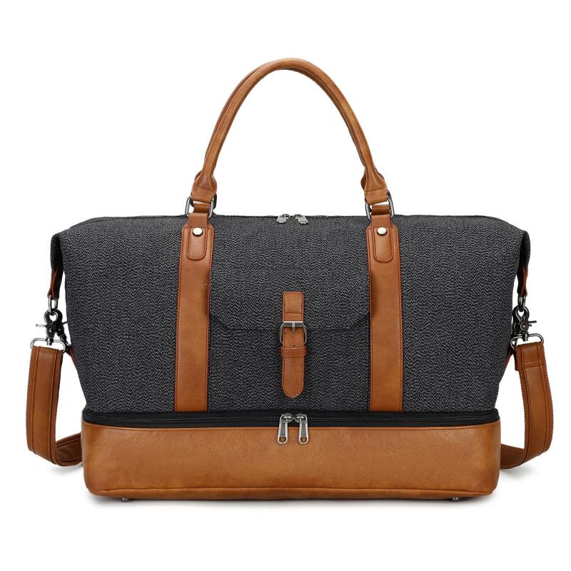 Large Capacity Travel Storage Handbag w/ Zipper & Strap
