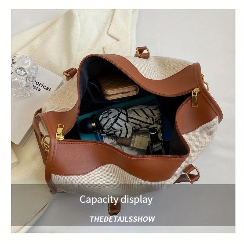 Vintage Travel Duffle Bag Large Capacity Sports Fitness Bag
