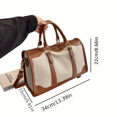 Vintage Travel Duffle Bag Large Capacity Sports Fitness Bag
