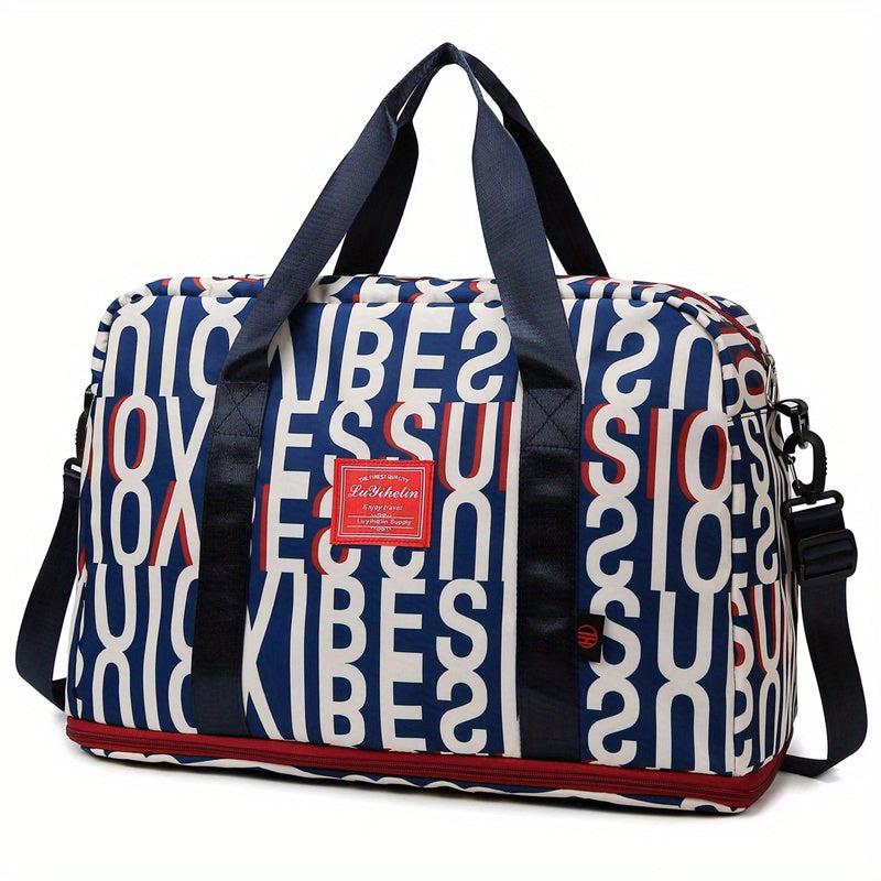 Patterned Storage Handbag Travel Luggage Overnight Bag