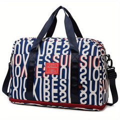 Patterned Storage Handbag Travel Luggage Overnight Bag