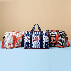 Patterned Storage Handbag Travel Luggage Overnight Bag