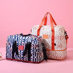 Patterned Storage Handbag Travel Luggage Overnight Bag