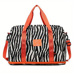 Patterned Storage Handbag Travel Luggage Overnight Bag