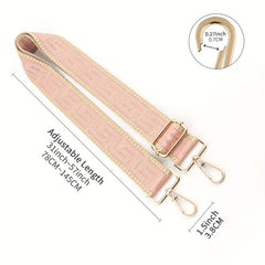 Pink Maze Adjustable Wide Shoulder Strap Replacement Handbag Strap