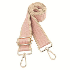 Pink Maze Adjustable Wide Shoulder Strap Replacement Handbag Strap