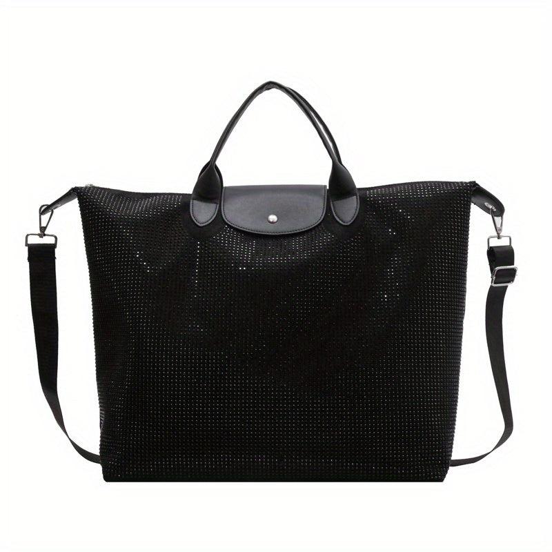 Rhinestone Travel Duffle Bag Glitter Storage Bag