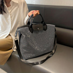 Rhinestone Travel Duffle Bag Glitter Storage Bag