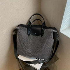 Rhinestone Travel Duffle Bag Glitter Storage Bag