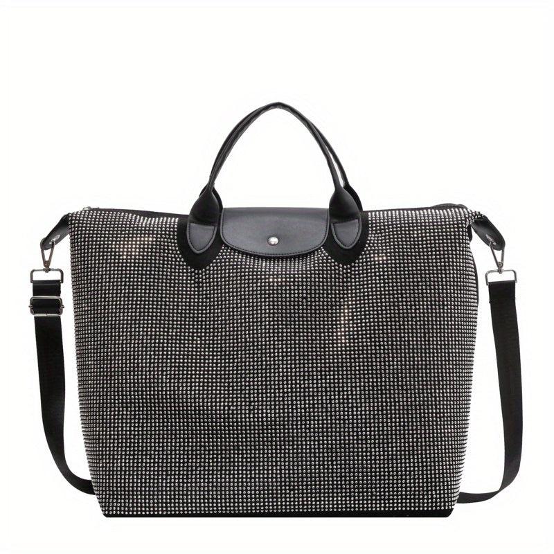 Rhinestone Travel Duffle Bag Glitter Storage Bag
