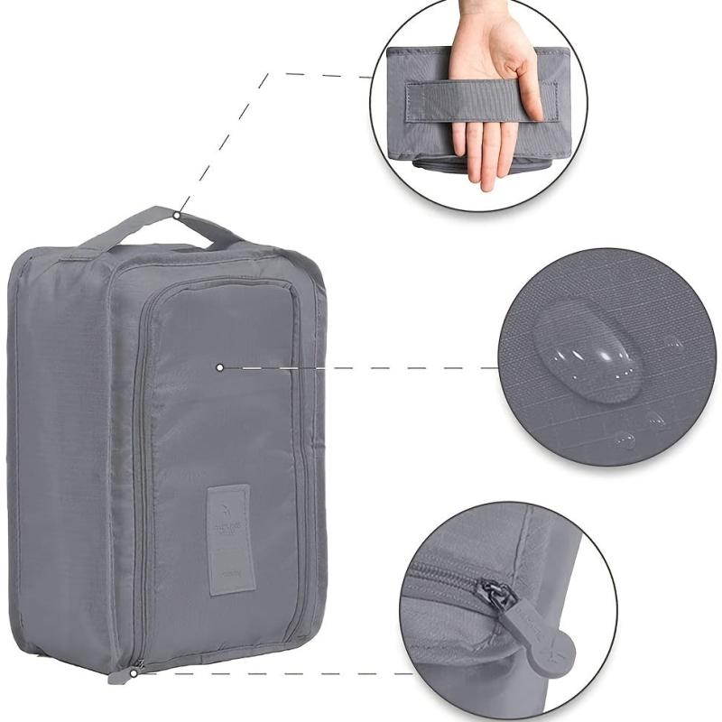 Letter Patched Shoe Storage Bag Organizer for Travel